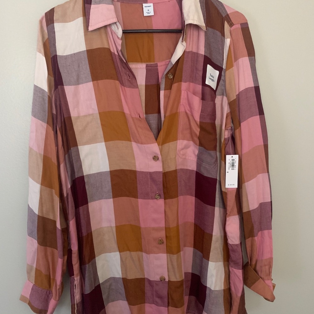 Old navy Plaid button down